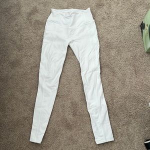 Size 2 Lululemon White Leggings with pockets